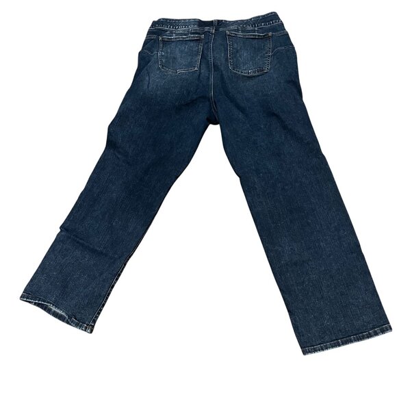 Torrid Womens Bombshell Straight Premium Stretch Jeans 20R Dark  Distressed Deni - Picture 3 of 6